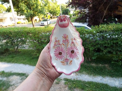 Vintage HB Henriot Quimper French Faience Dish Tray F.289 D.289 size 7.25