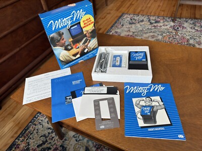 USI Mitey Mo - Commodore 64 C64 Auto Modem in Original Box w/ Cassette Tape Rare