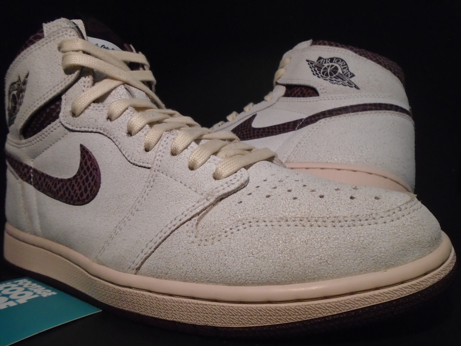 Nike Air Jordan 　OG \"Sail and Burgundy\" Nike Jordan 1 High OG x A Ma Maniere Sail Burgundy Men's