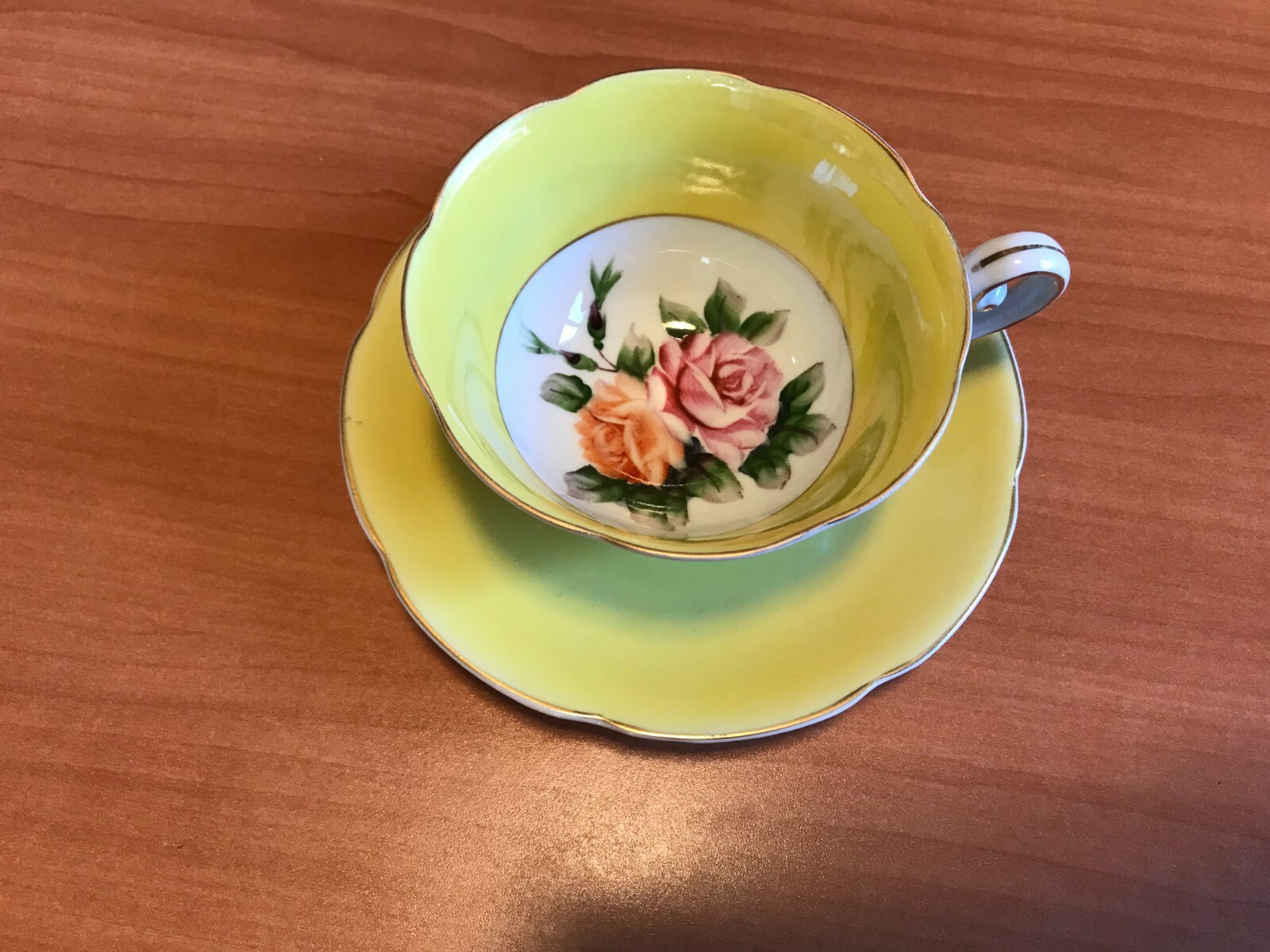 VTG SETO China Tea Cup & Saucer Set Occupied Japan Floral