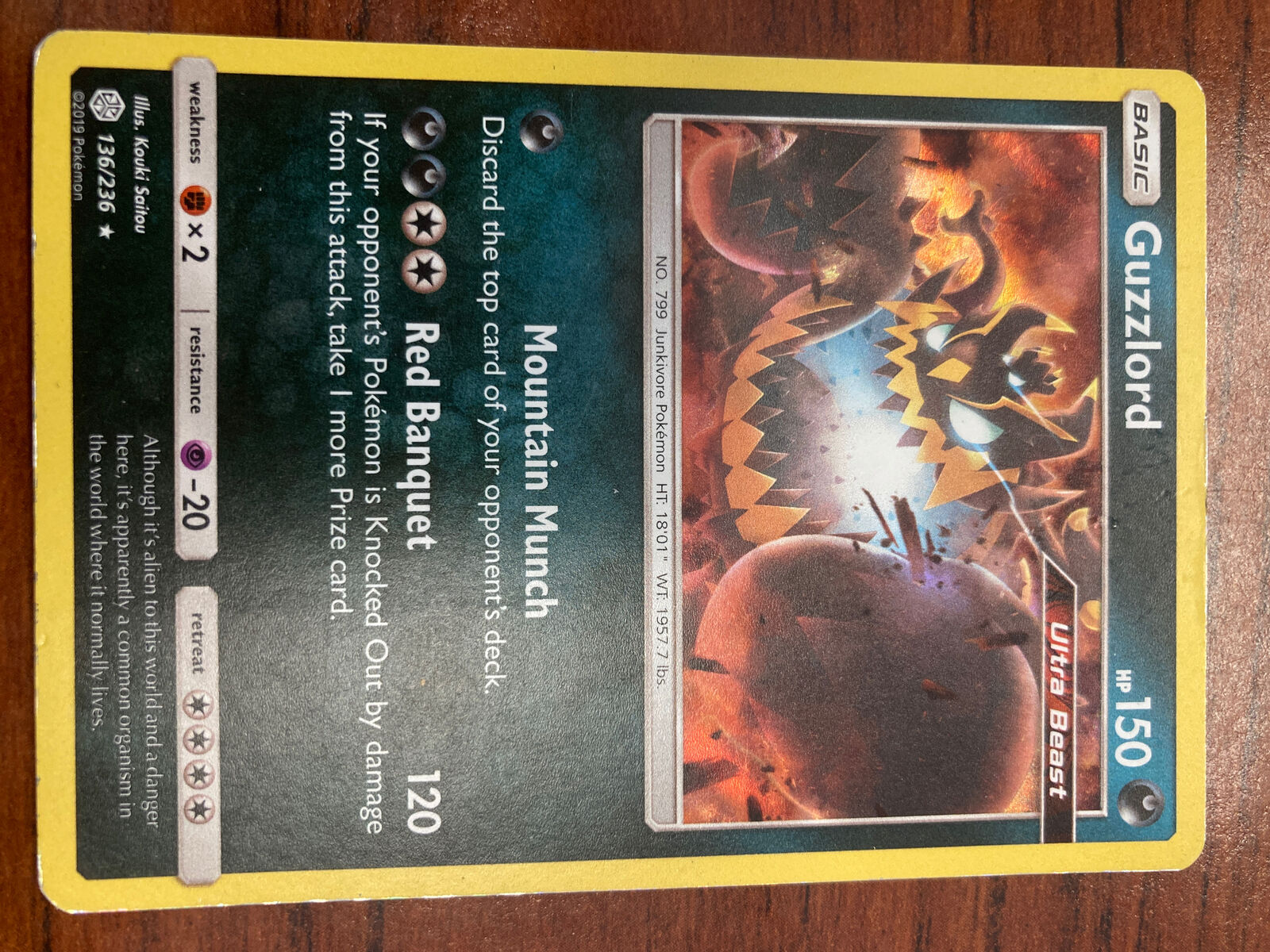 Pokémon TCG Guzzlord Cosmic Eclipse 136/236 Holo Rare NM | eBay Pokémon TCG Guzzlord Cosmic Eclipse 136/236 Holo Rare NM | eBay