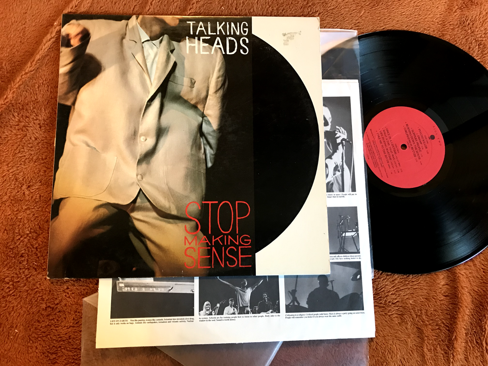 TalkingHeads - Stop Making Sence LP 美盤 Stop Making Sense
