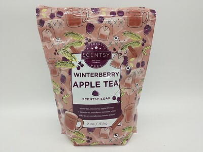Scentsy Soak 2 LB Bath Salts Winterberry Apple Tea Aroma
