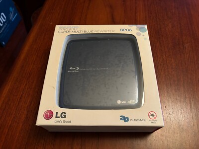 LG Portable Super Multi Blue Rewriter BP06 3D Playback 