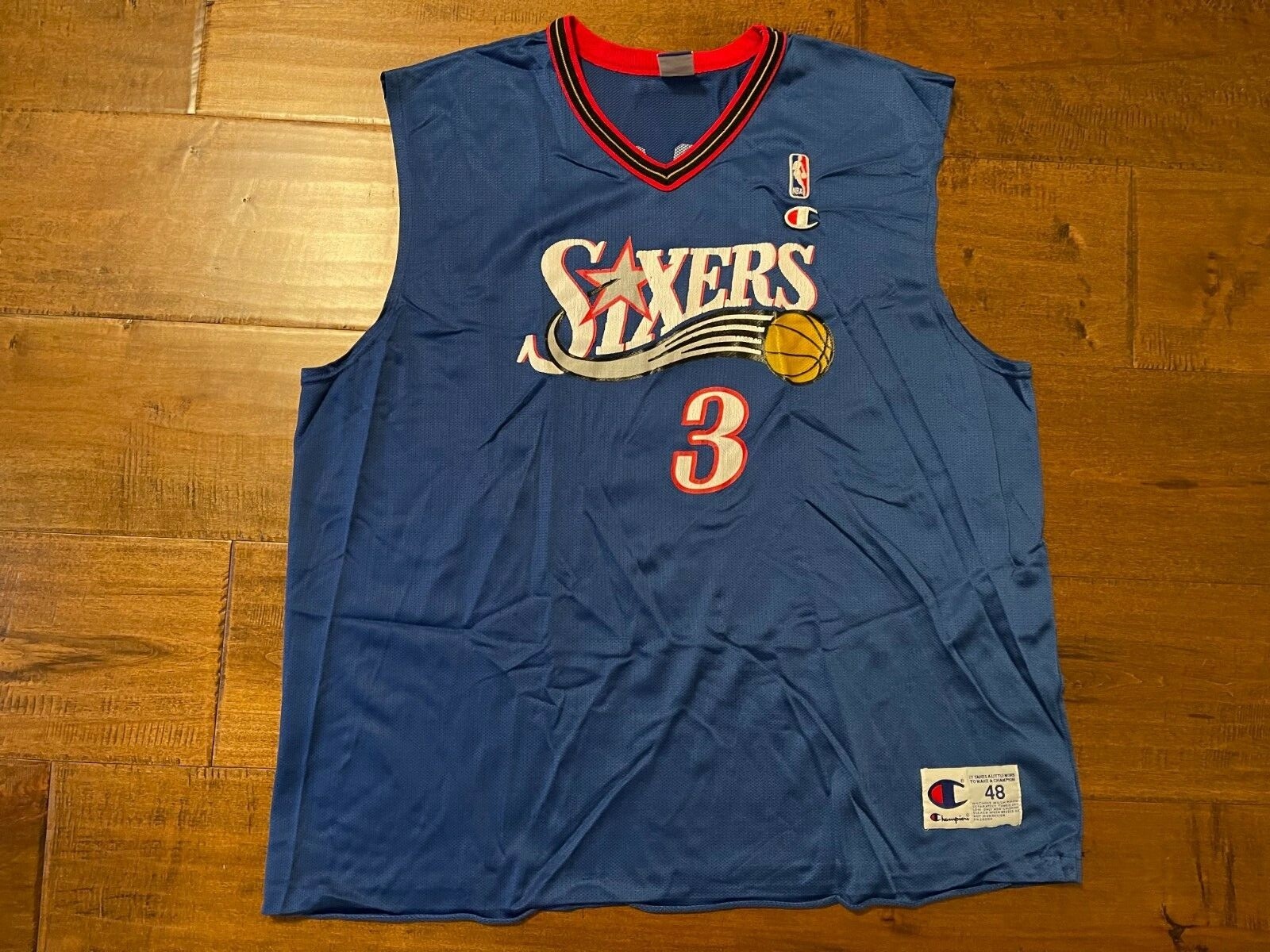 NBA NIKE SIXERS 3 ランニング Allen Iverson #3 Philadelphia 76ers Sixers Champion NBA