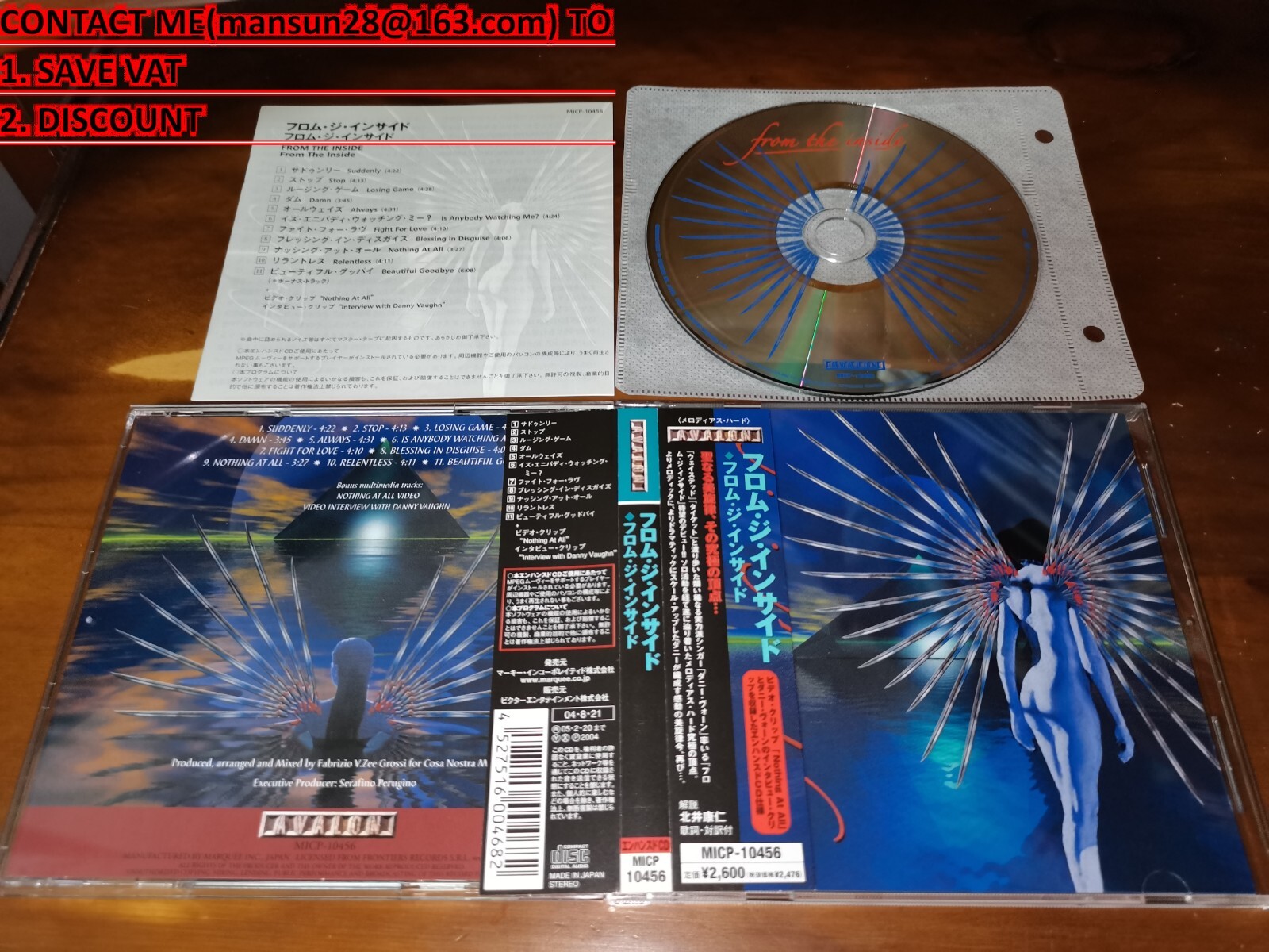 From The Inside / ST JAPAN Danny Vaughn Tyketto AOR MICP