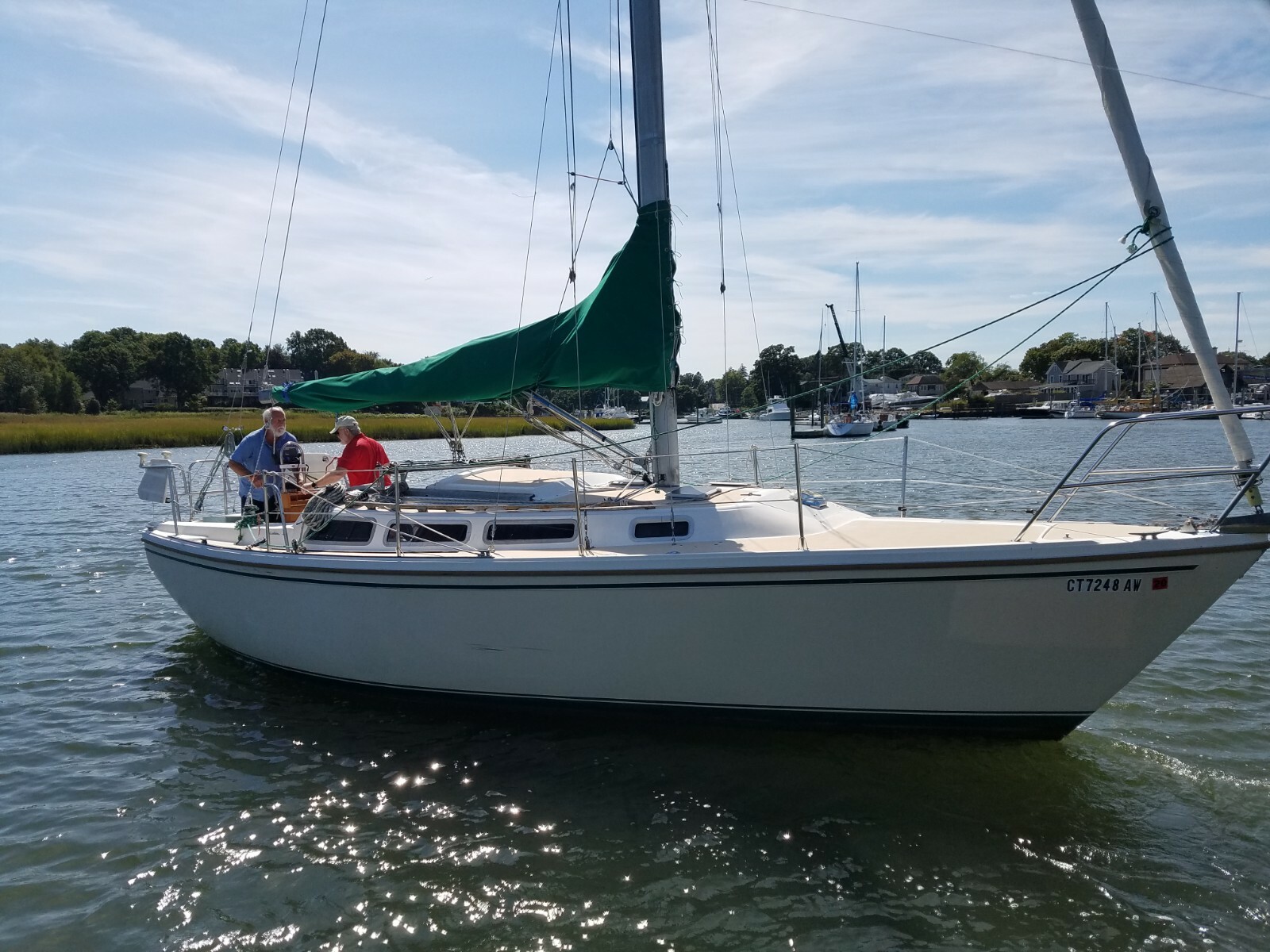 1985 Catalina 30C Sailboat Fully equipped to set sail Today .