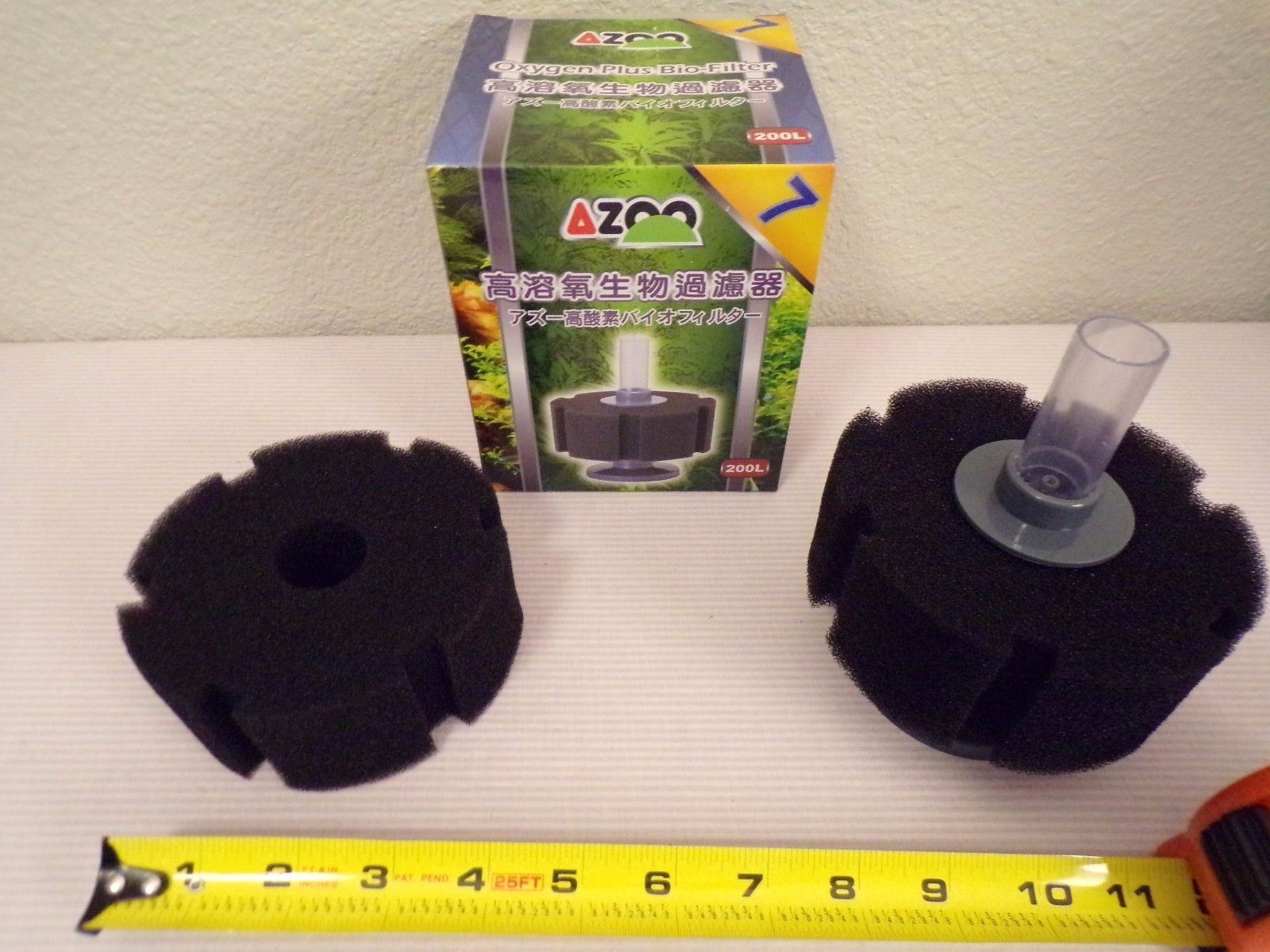 Azoo Bio Sponge Filter 7 with extra small pore Fry Shrimp Nano Aquarium