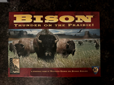 Bison Thunder on the Prairie  Board Game Phalanx Games 2006 USED Excellent