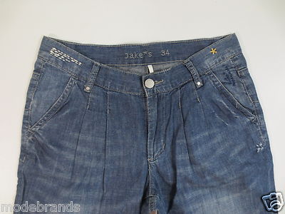 Boyfriend Hose Jake*s JAKES Jeans 34 light blue used Stickerei TOP /N173