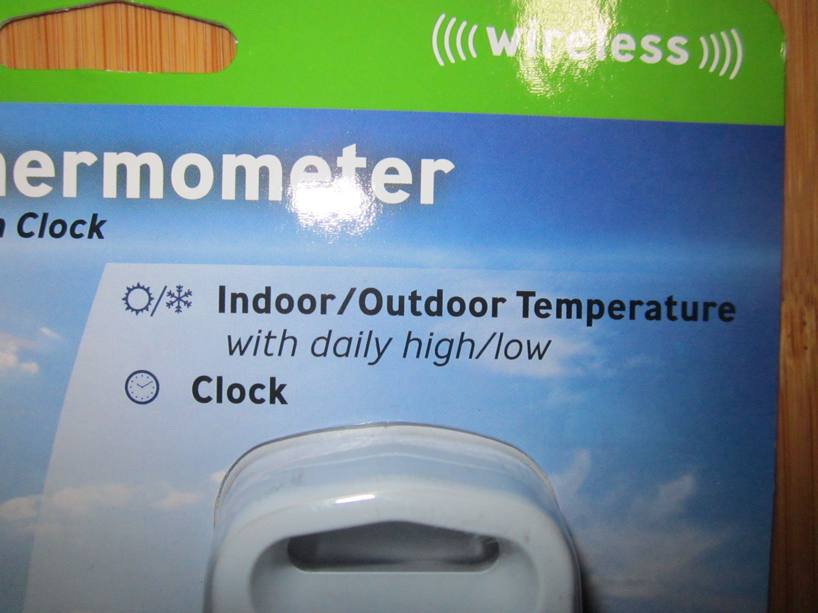 new LOT of 2 Acurite indoor / outdoor wireless thermometer with clock *F/*C