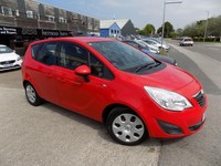 2012 (12) VAUXHALL MERIVA 1.7 CDTi EXCLUSIV Red Diesel Manual New MOT SH
