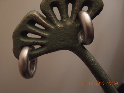 18k Brushed Gold Diamond  Hoops with Baroque Tahitian Pearl Dangles Earrings