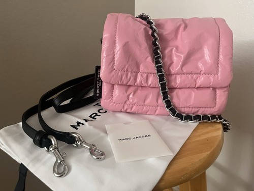 NEW. Pink Marc Jacobs Mini Pillow Bag / Crinkle Leather NEW. Pink Marc Jacobs Mini Pillow Bag / Crinkle Leather