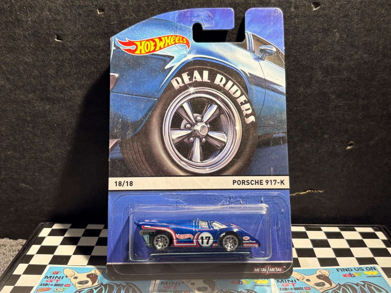 1/64 HOT WHEELS REAL RIDERS PORSCHE 917-K 18/18 RACE #17