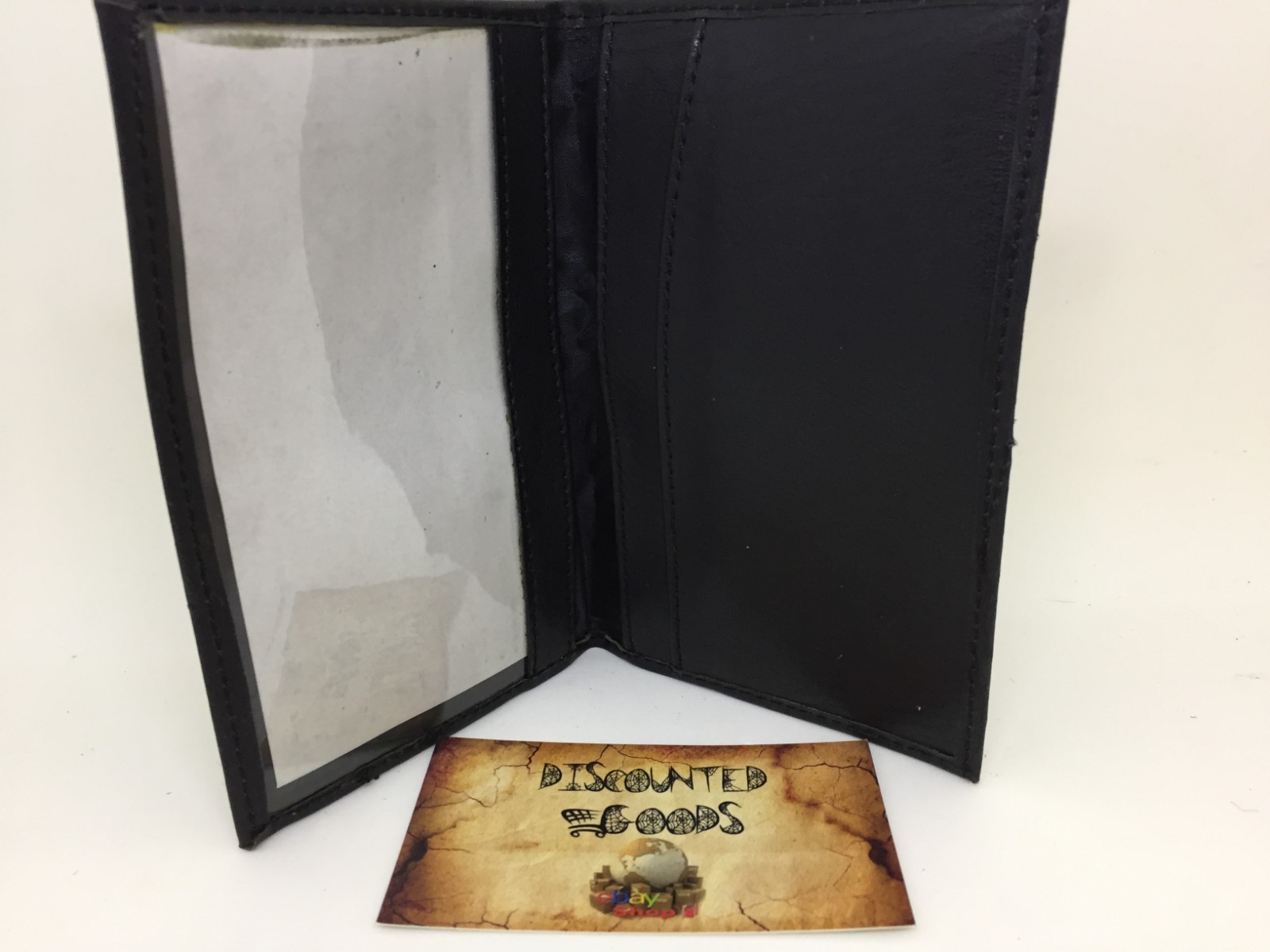 New Black Leather US Passport Cover ID Holder Wallet Travel Case Handmade