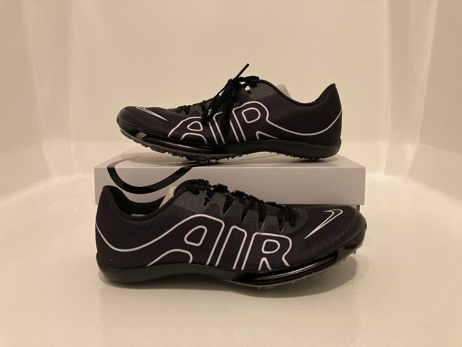 Nike Air Zoom Maxfly 'AIR' More Uptempo Black White Mens