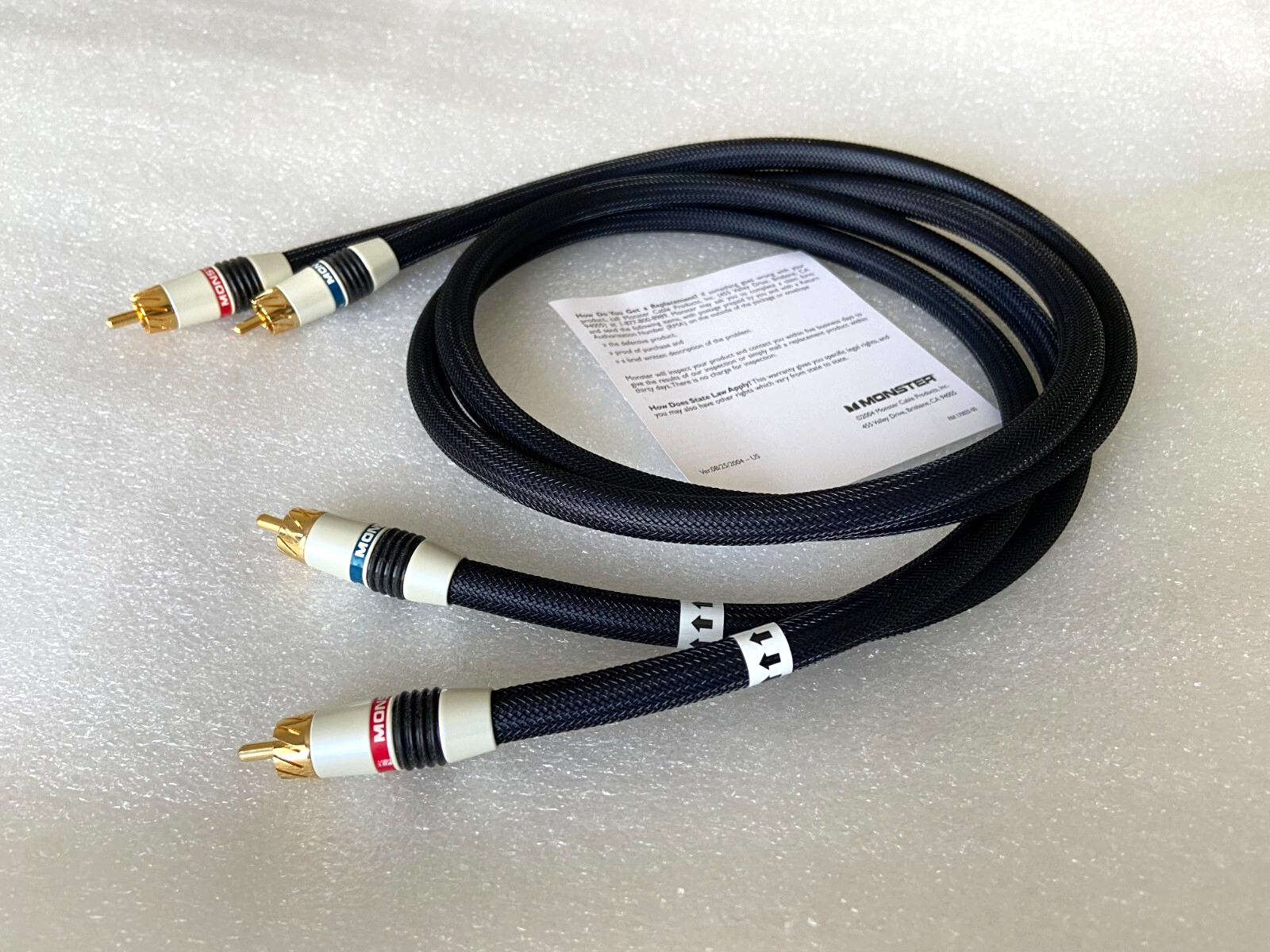 Monster Cable M Series PM M1000 MKII stereo audio RCA