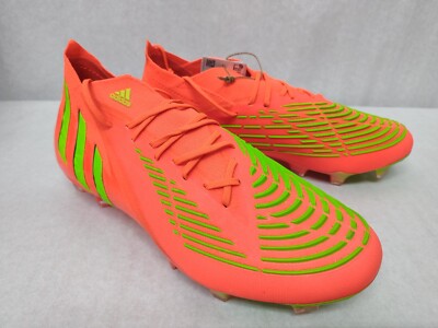 Adidas Men's Predator Edge.1 FG Soccer Cleats GW1029 Solar Red Sz 5-11.5