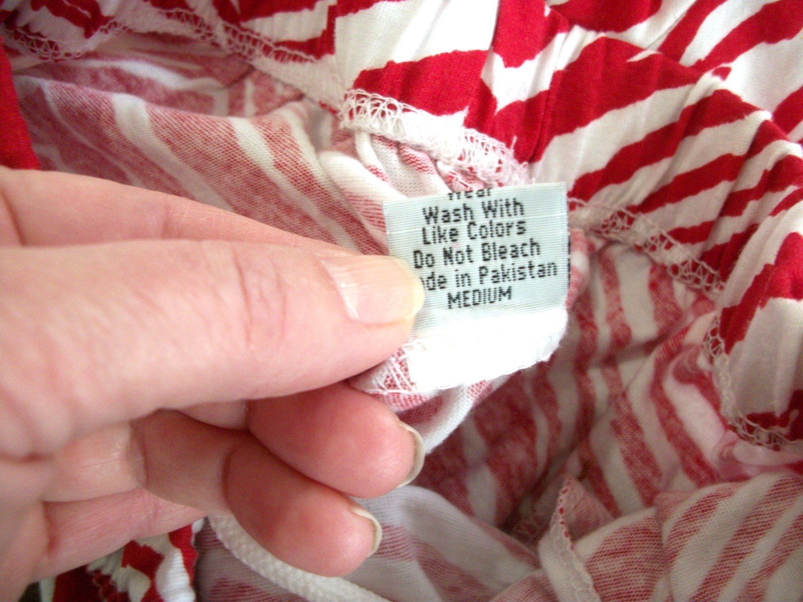 ZUBAZ Wisconsin Badgers Red White Zebra Striped Lounge Pants Womens MEDIUM NWOT