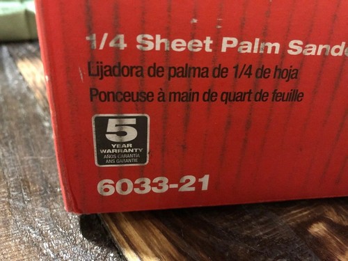 Milwaukee 1/4 Sheet Palm Sander, Model# 6033-21