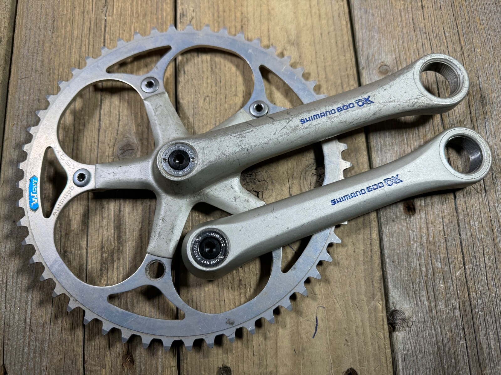 Shimano 600 Ax FC-6300 Crankset Oversize Pedal Axle 170mm Shimano 600 Ax FC-6300 Crankset Oversize Pedal Axle 170mm