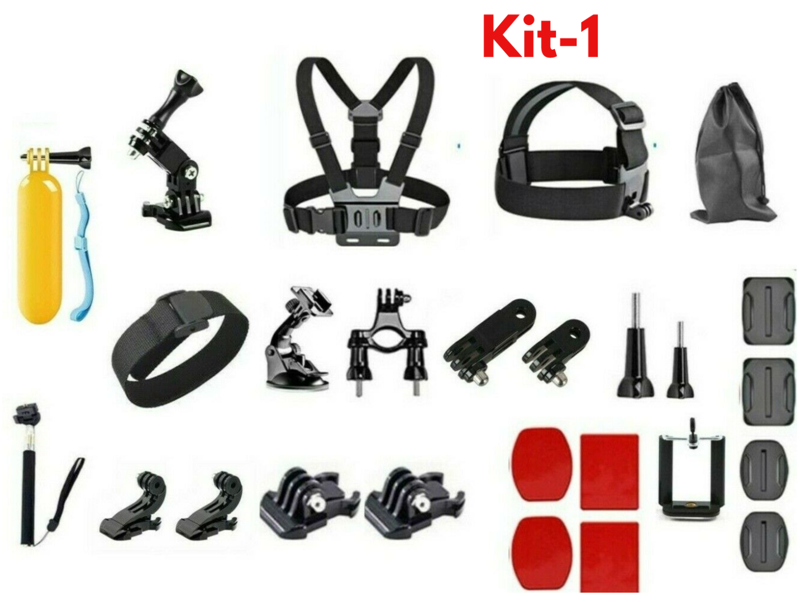 Accessories Kit for Gopro Hero 9 8 7 6 Session Black Tripod for Action Camera 