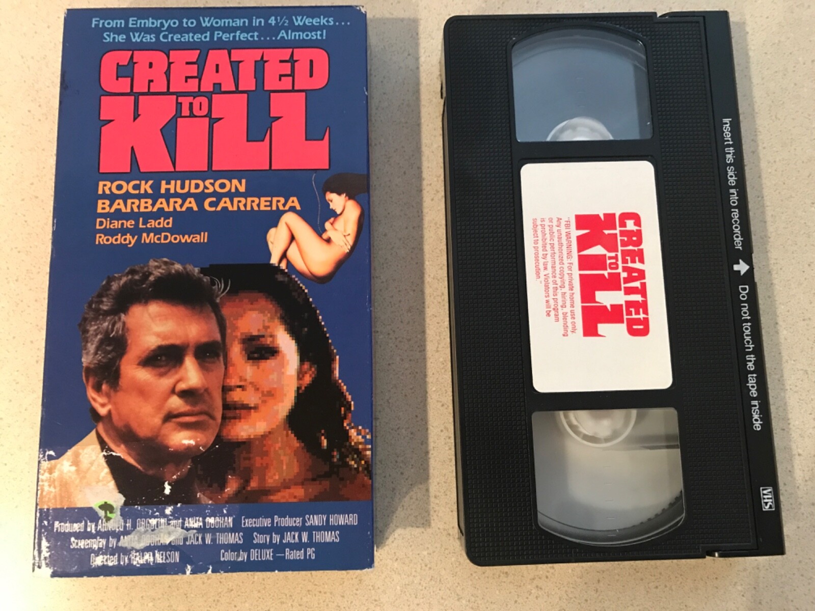 Created to Kill (VHS, 1988) Rock Hudson, Barbara Carrera Created to Kill (VHS, 1988) Rock Hudson, Barbara Carrera