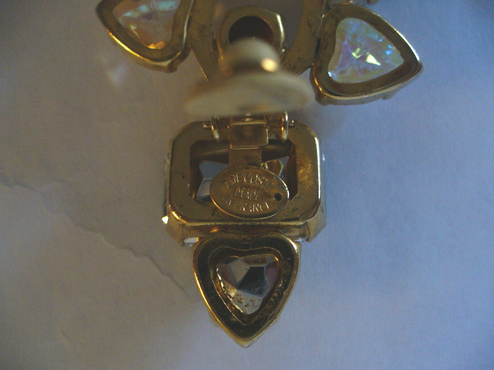 Vintage Huge Statement Earrings Zoe Coste France