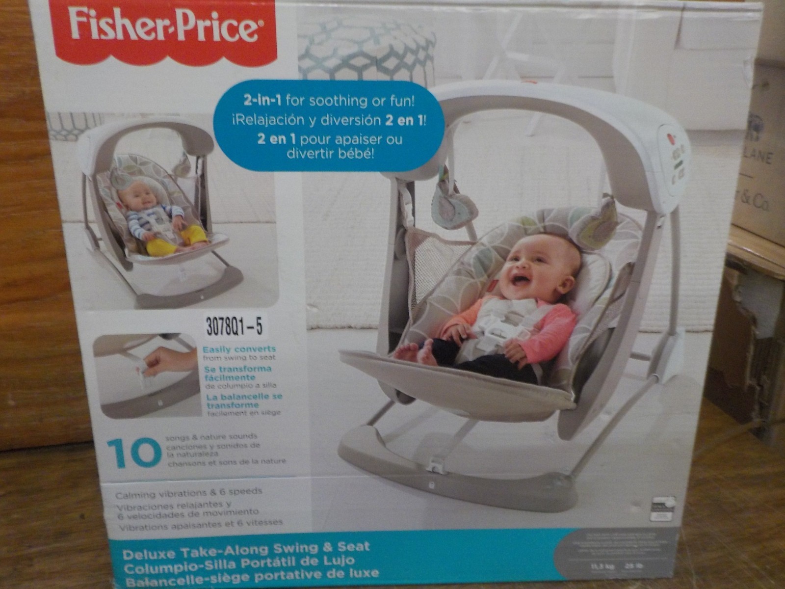 Fisher Price CJV03 Deluxe Take Along Swing and Seat