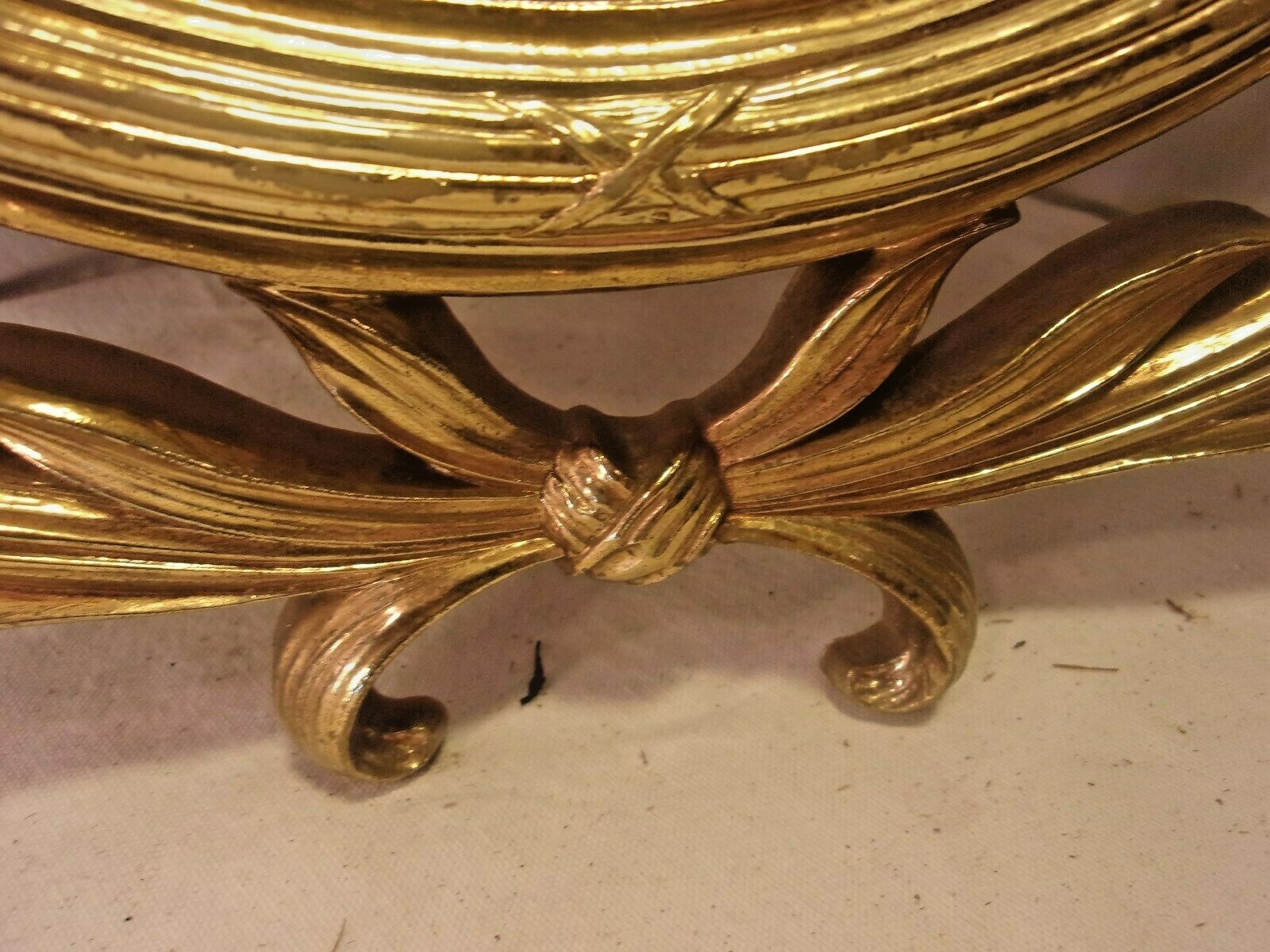 Vintage mid century SYROCCO(cast resin) mirror 24x33 mirror 15x20 3/4