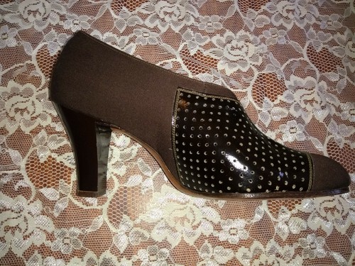 True Vintage Brown Suede Slip on Oxford Shoes Art Deco 1920/1930s