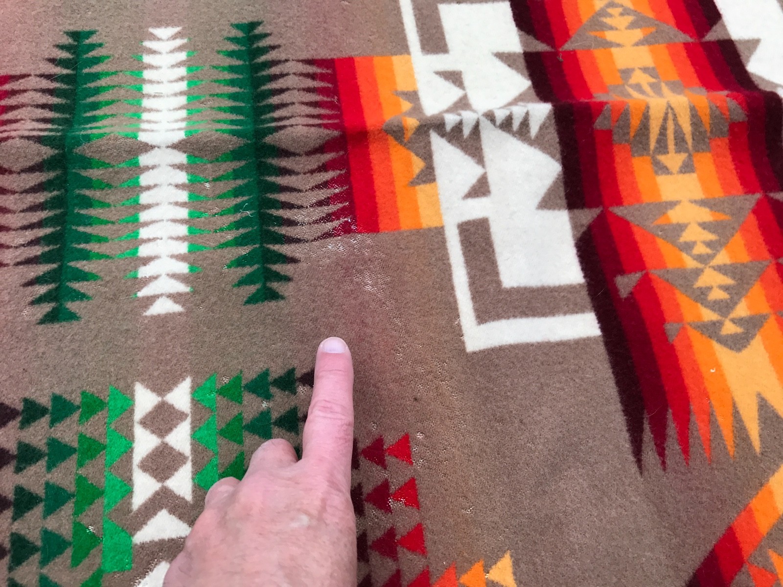 Vintage Pendelton Blanket Beaver State Chief Joseph 62''- 80'' Indian South West