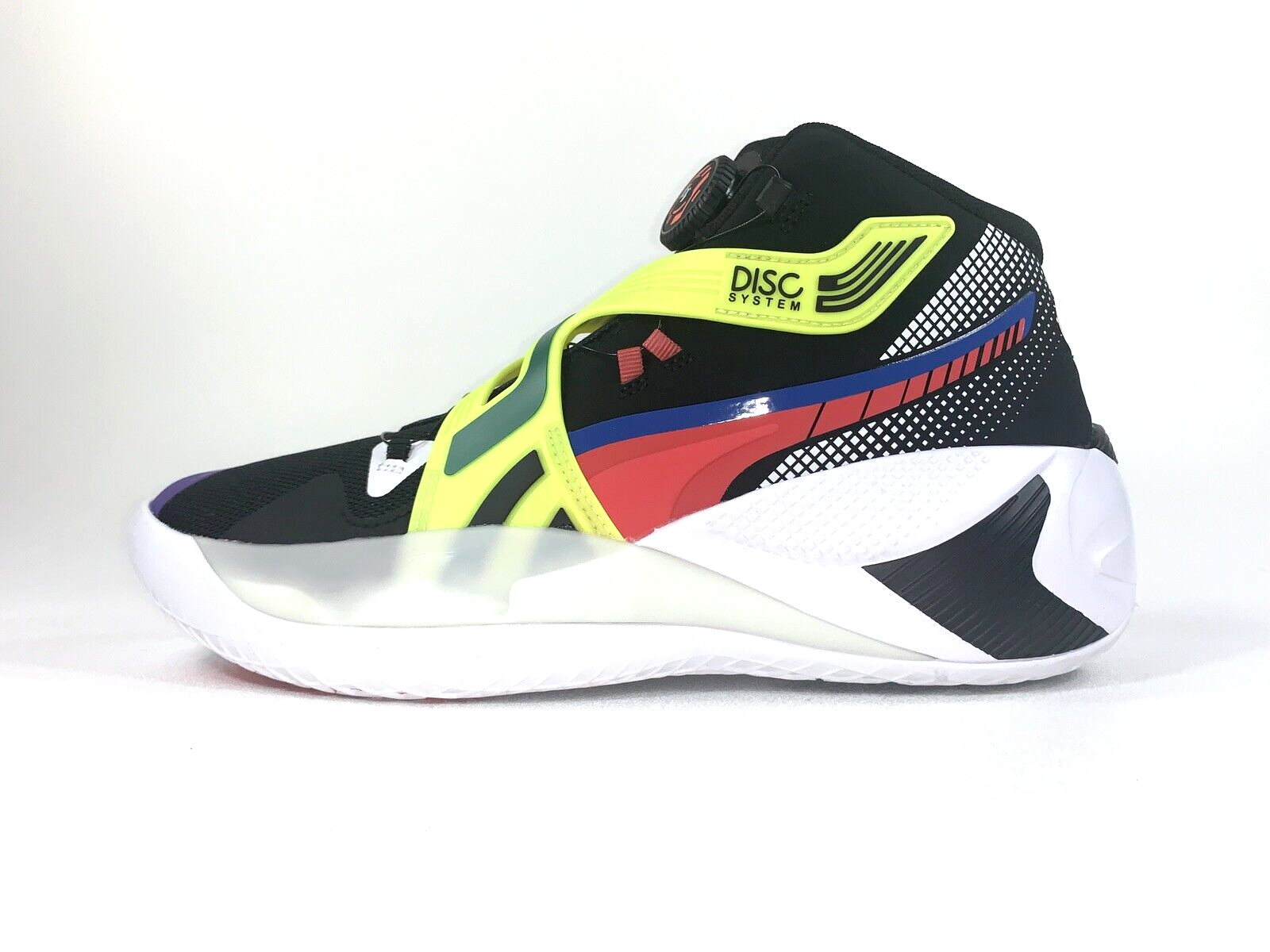 Puma Disc Rebirth Basketball Shoes Black Yellow Red White 194812-02 Men  Size 10 | eBay