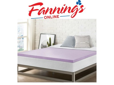 Best Price Mattress Topper Short Queen, 2 inches Memory Foam Infused w Lavender