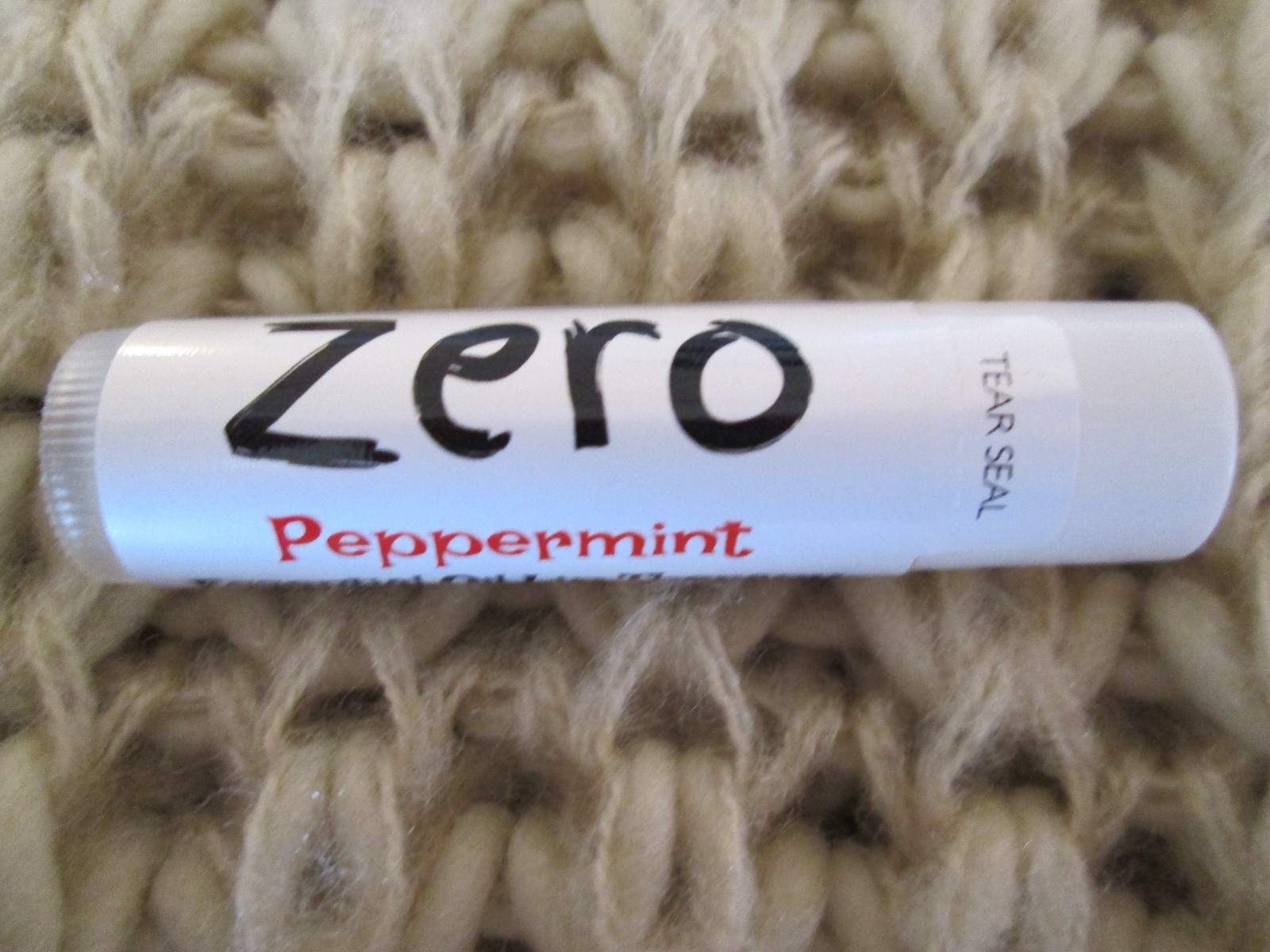 ZERO Chap stick, Lip balm, Peppermint Essential Oil Therapy