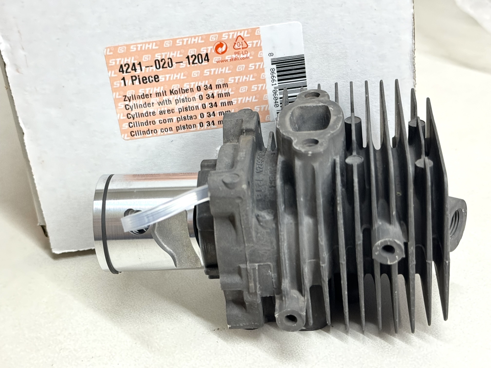 STIHL OEM CYLINDER WITH PISTON KIT 4241 020 1204 SH56 C-E BG56 C-E SH56C BG56C - Picture 4 of 5