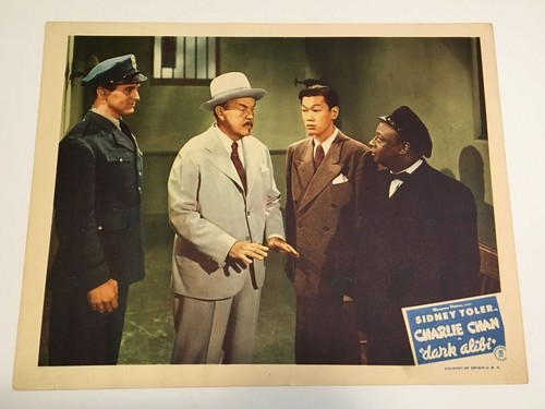 Original Charlie Chan - Dark Alibi Lobby Card #2 Sidney Toler Mantan Moreland