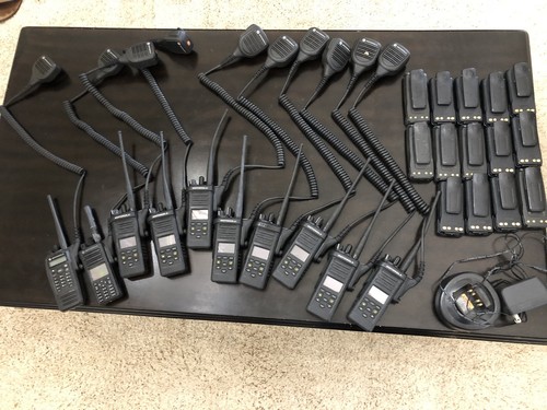 10 Motorola digital portable radio