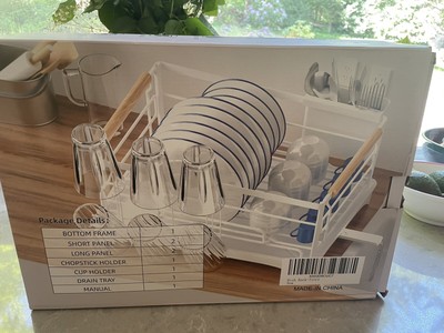 New GTING Dish Drying Rack Dish Rack for Kitchen Counter Rust Proof Dish Drainer