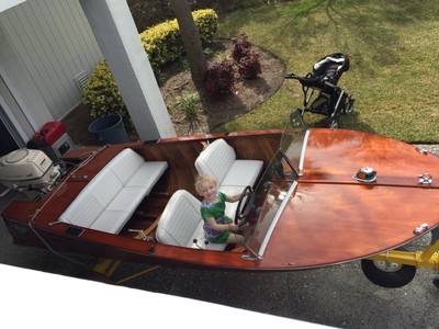 15ft - 1957 Wolverine Wagemaker - wood, cold molded runabout - FULLY RESTORED