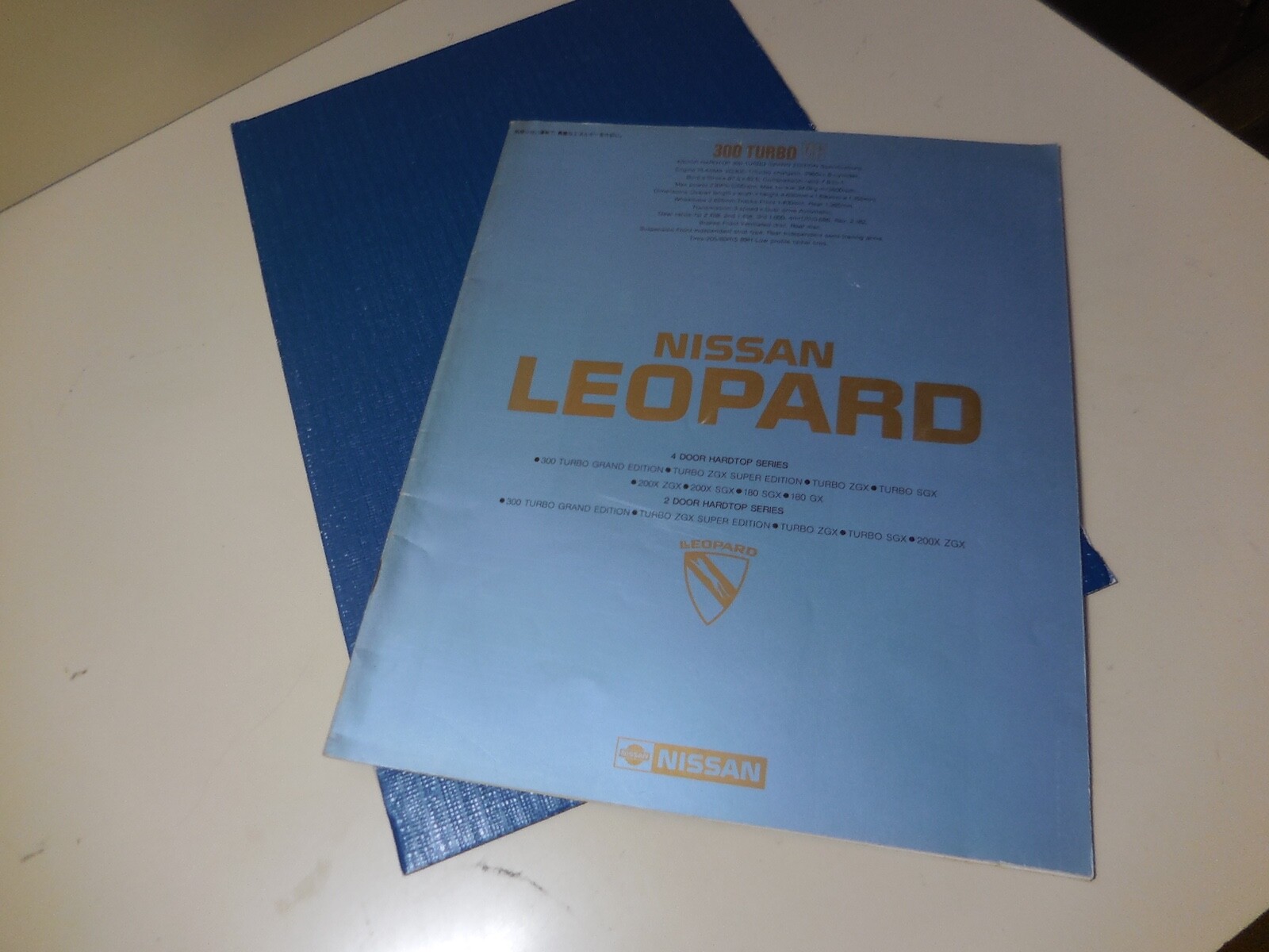 1964 Datsun Sedan Brochure Folder Nissan PL410 Bluebird Nice
