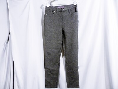 Gloria Vanderbilt Jeans Pants 6 Womens Amanda Slim Gray Knit Ponte Casual New