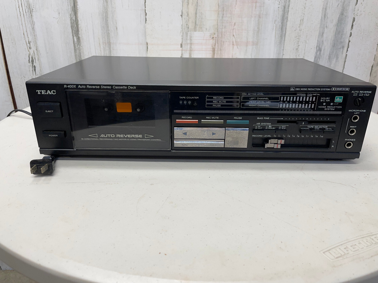 Vintage Teac R-400X Stereo Tape Cassette Deck Tested Powers Vintage Teac R-400X Stereo Tape Cassette Deck Tested Powers