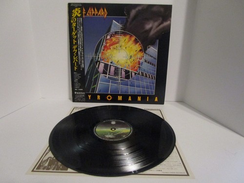 DEF LEPPARD PYROMANIA 帯歌詞付 レコード Original '83 JAPAN Classic Metal Vinyl DEF LEPPARD Pyromania