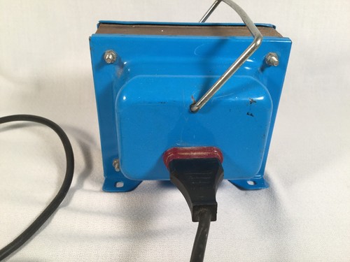 Vtg Ideomat Autotransformer 110V 220v Italy 50-60 Hz VA 1000 Blue HEAVY Untested