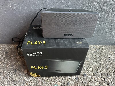 ꙮ SONOS Play 3 Wireless Smart Speaker Black