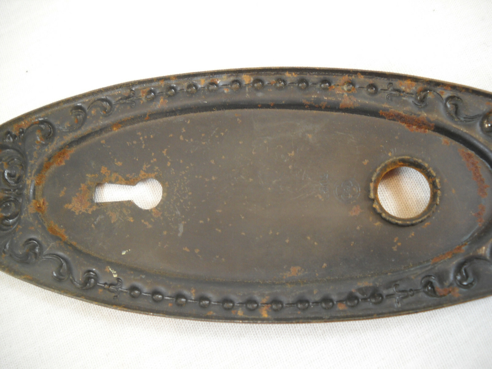 Y&T 509 Antique Metal Doorknob Backplate Door Hardware