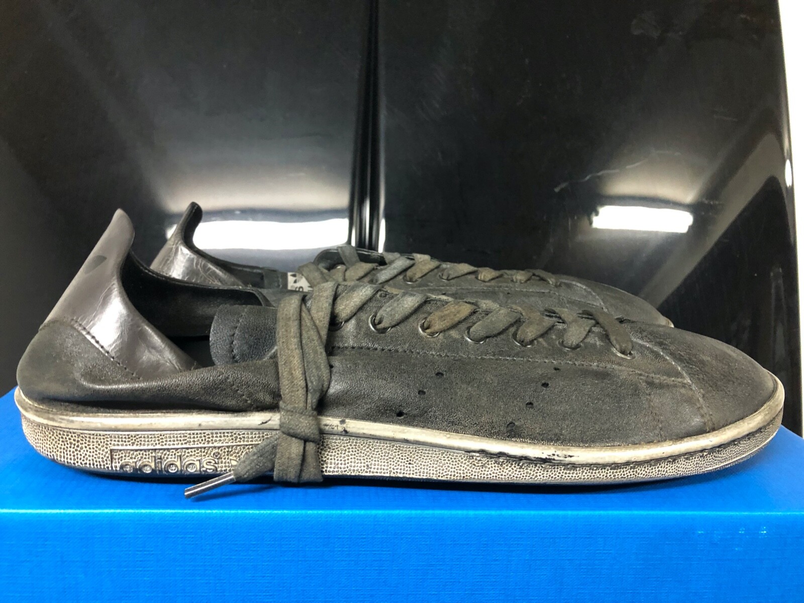 Balenciaga x Adidas Stan Smith Worn Out Black White 13 EU46 Balenciaga x Adidas Stan Smith Worn Out Black White 13 EU46