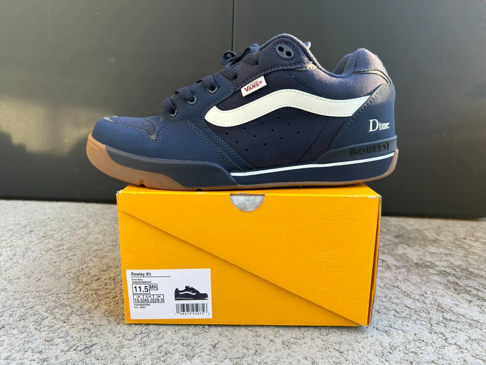 Vans x Dime Rowley XLT Navy Size 11.5 VN000CMWNVY | eBay